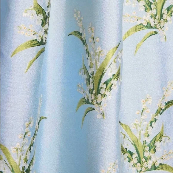 Lily of the Valley Maxi Dress in Blue and Green - Picture 2 of 9